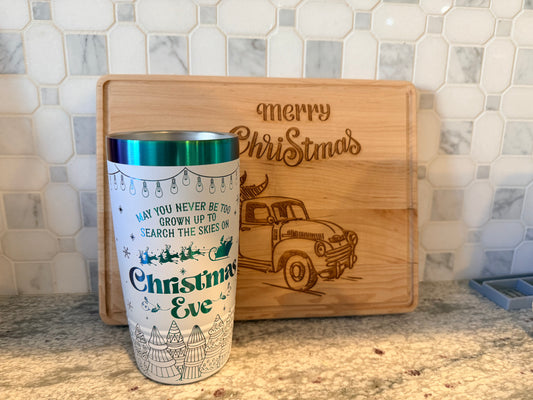 May You Never Be Too Grown Up ... 20 oz. White Prism Tubler