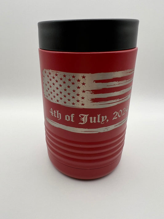4th OF JULY - Polar Camel Stainless Steel Vacuum Insulated Beverage Holder